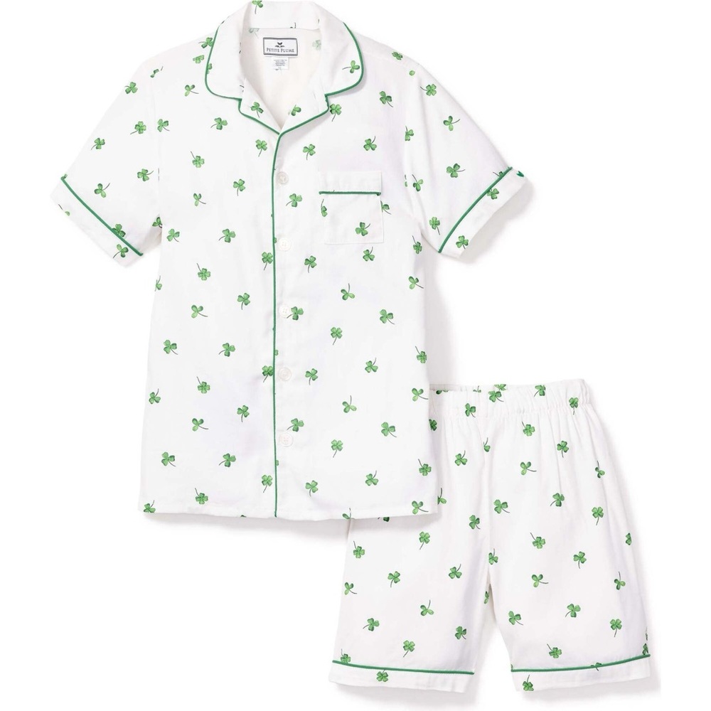 Petite Plume NWT Kids Shamrock Classic Short Set